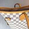 Louis Vuitton Neverfull Damier Azur MM with Rose Pink handbagholic 3