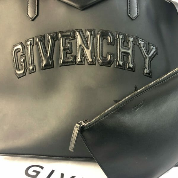 Givenchy logo black shopper tote large bag 1 handbagholic receipt