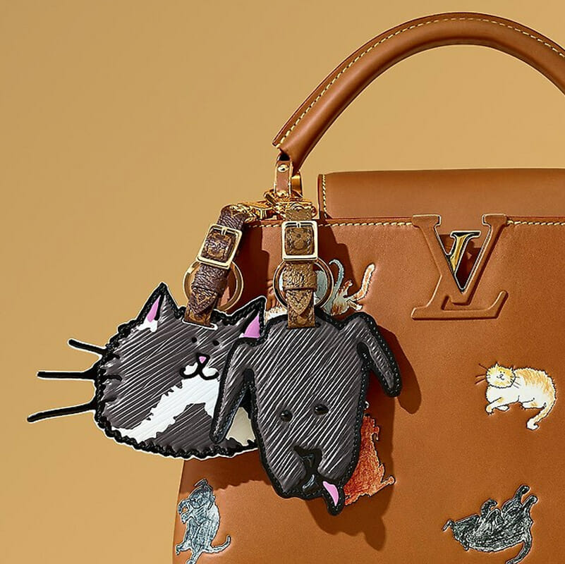 Louis Vuitton Grace Coddington Catogram Cat Bag Charm - Handbagholic