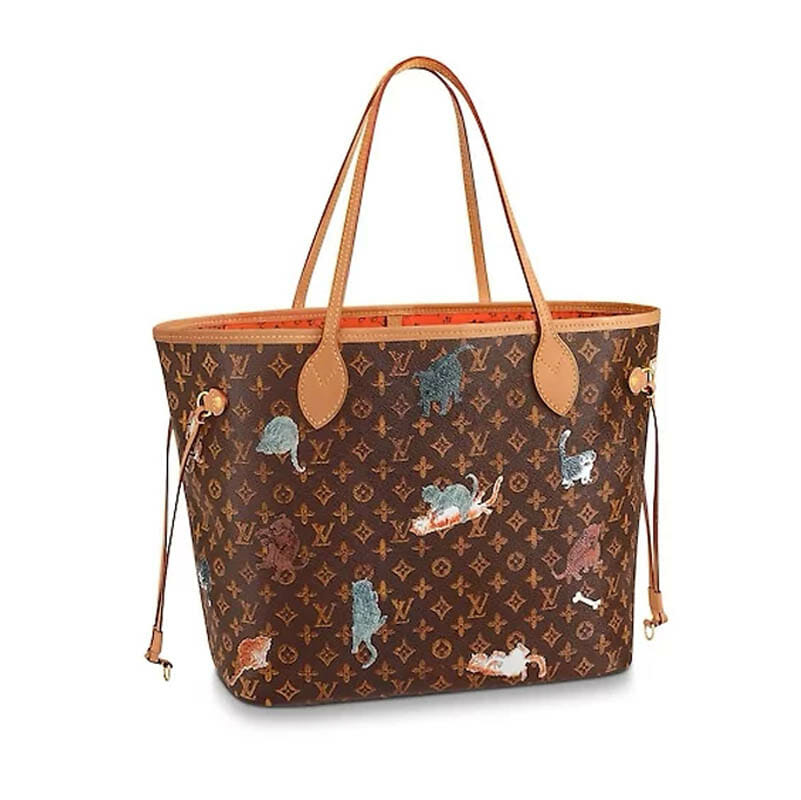 Louis Vuitton Catogram Grace Coddington Neverfull MM Tote Bag with ...