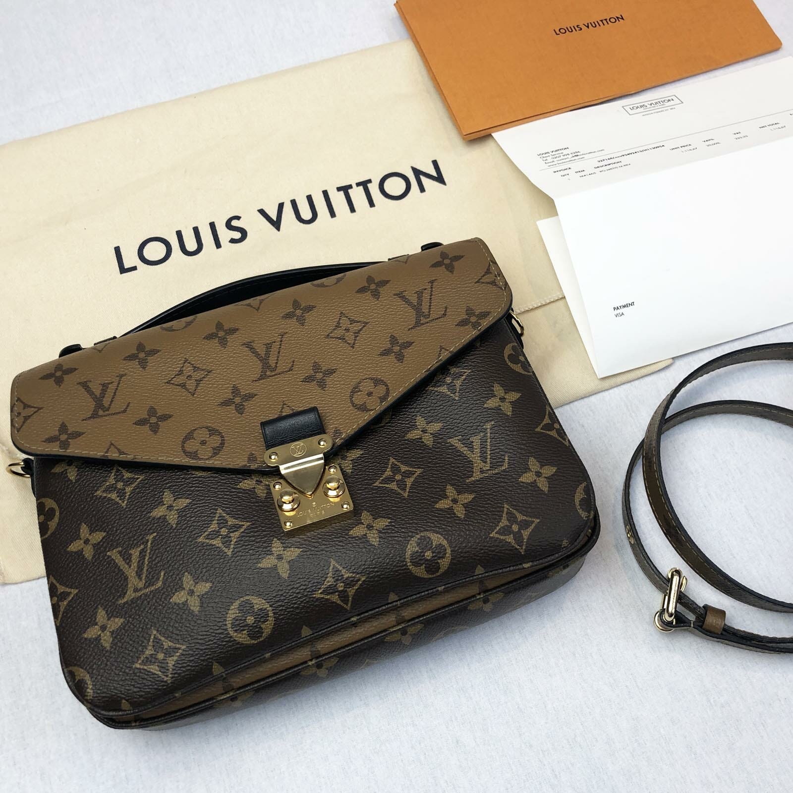 Louis Vuitton Reverse Monogram Pochette Metis Pre-Loved – Handbagholic