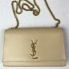 saint laurent kate medium bag in nude powder with gold hardware