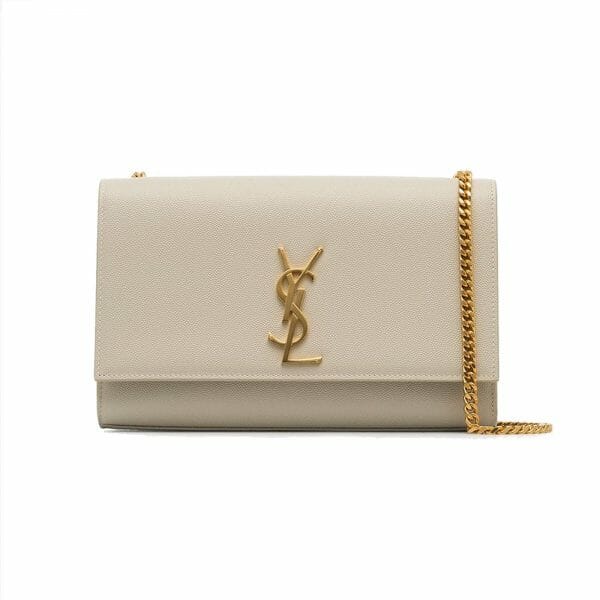 saint laurent ysl kate bag medium in nude powder with gold hardware authentic second hand