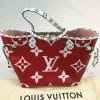 Louis Vuitton Giant Monogram Neverfull MM Red and Pink