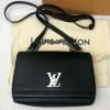 Louis Vuitton lock me bb bag in black with silver handbagholic