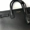 Saint laurent sac de jour black leather handbagholic front 1