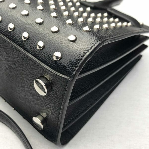 Yves saint laurent YSL nano studded sac de jour authentic handbagholic bottom right