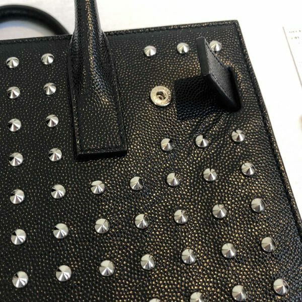 Yves saint laurent YSL nano studded sac de jour authentic handbagholic leather wrinkles