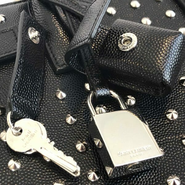 Yves saint laurent YSLnano studded sac de jour authentic handbagholic padlock and keys