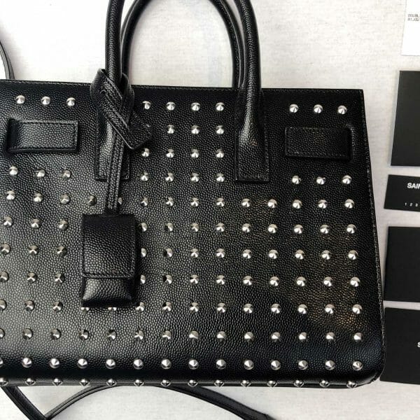 Yves saint laurent YSL nano studded sac de jour authentic handbagholic pictures front