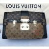 louis vuitton authentic trunk clutch shoulder bag front