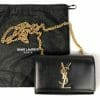 saint laurent mini kate bag black and gold authentic handbagholic 2