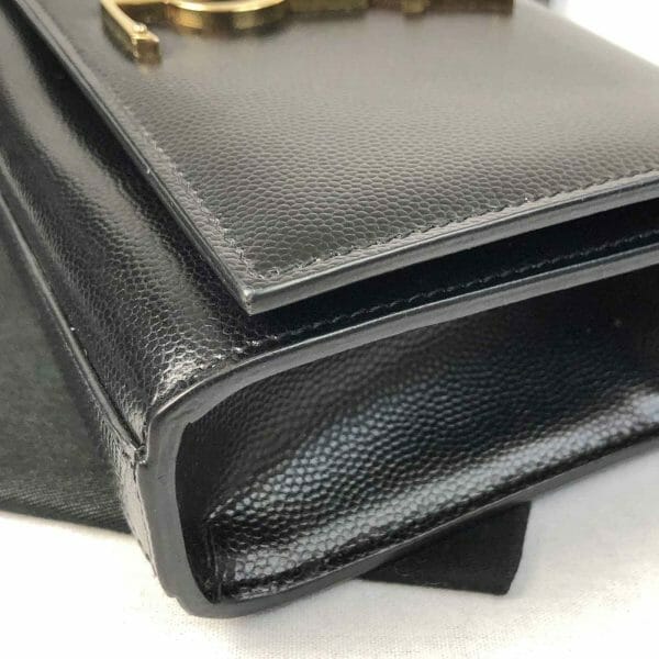 saint laurent mini kate bag black and gold authentic handbagholic other bottom corner