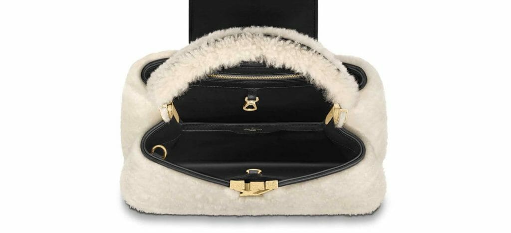 Louis Vuitton Beach Pouch Monogram Giant Teddy Fleece Beige/Brown in  Shearling with Gold-tone - US