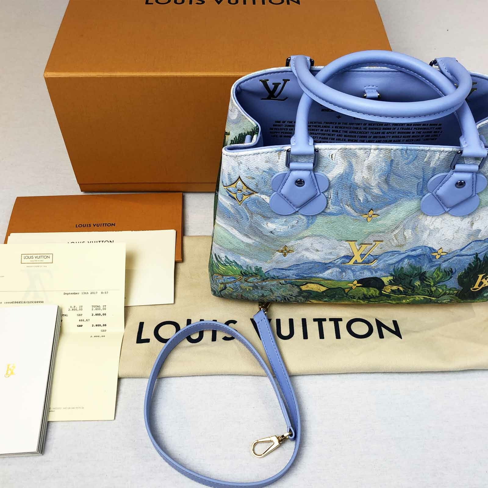 Louis Vuitton x Jeff Koons Keepall Bandouliere Vincent Van Gogh Masters 50  Lavender Multicolor
