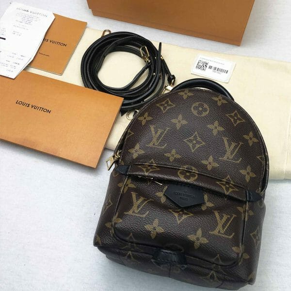 Louis Vuitton used palm springs mini small backpack bag handbagholic