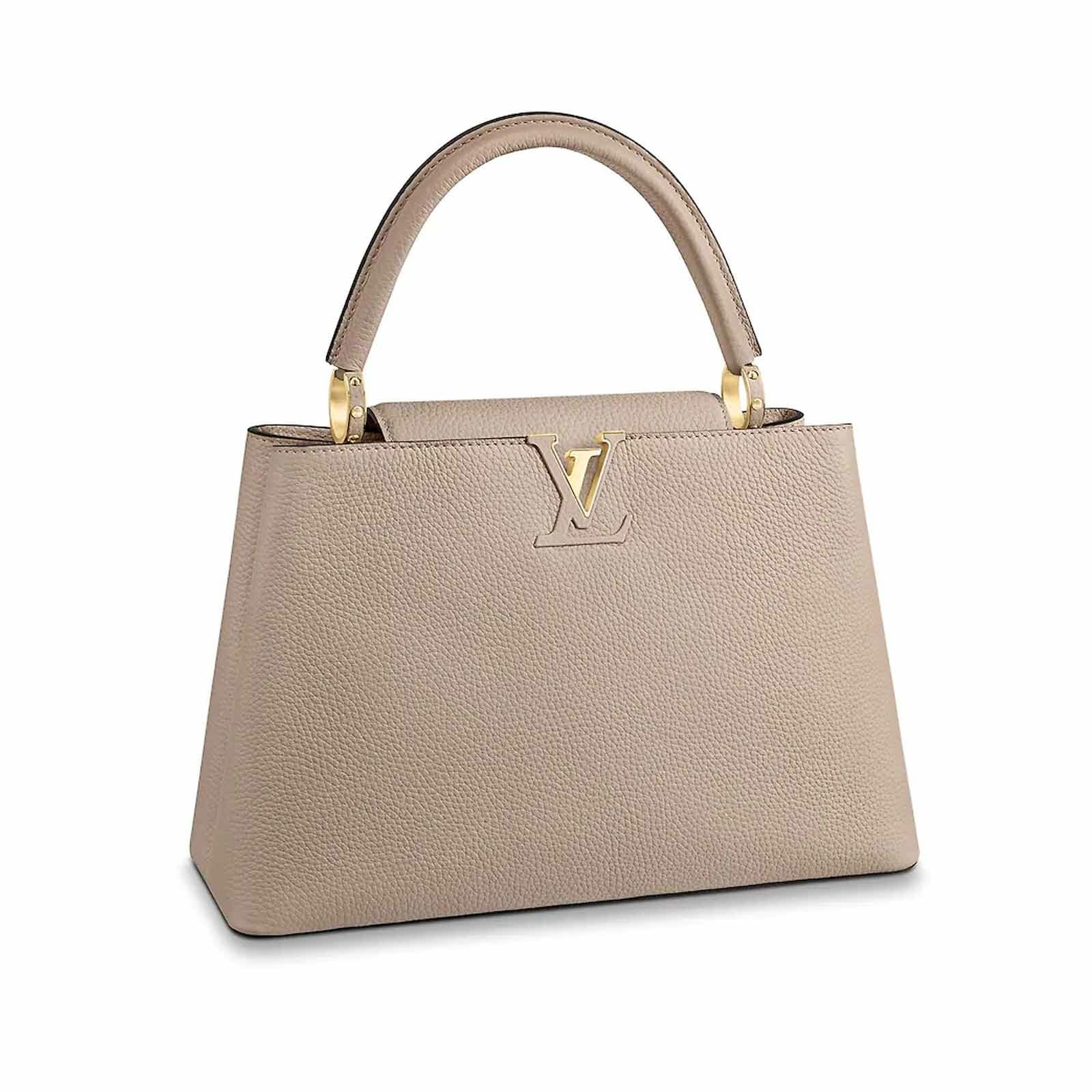  Louis Vuitton Capucines  MM Galet and Gold Handbagholic