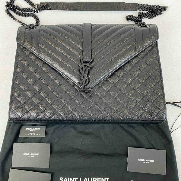 black envelope ysl bag