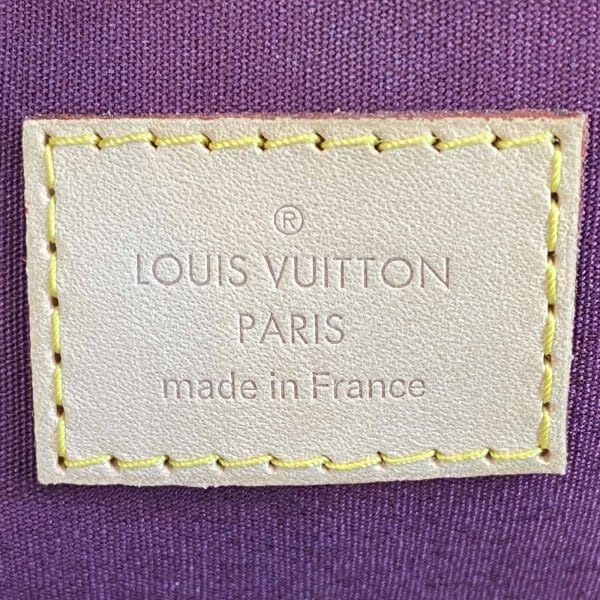 Louis Vuitton Alma MM Violette Purple Vernis Monogram Leather logo inside