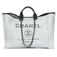 Chanel Deauville Canvas Tote Bag (SHG-34809) – LuxeDH