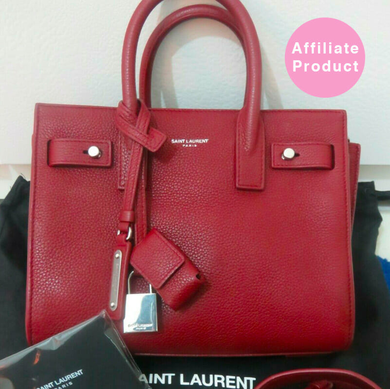 Saint Laurent Sac De Jour Nano in Burgundy Handbagholic