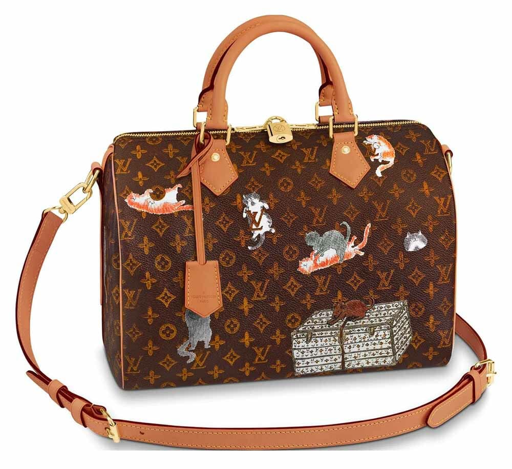 Louis Vuitton Grace Coddington Catogram Speedy 30, Luxury, Bags