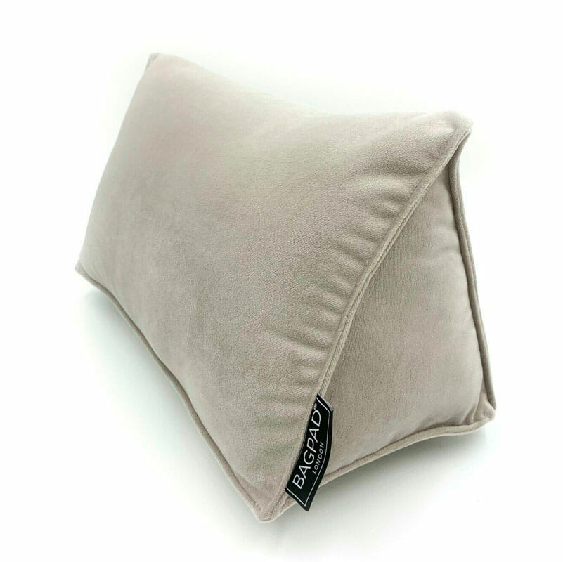 Large Silver Velvet Purse Pillow (25 x 30 cm) - Handbagholic