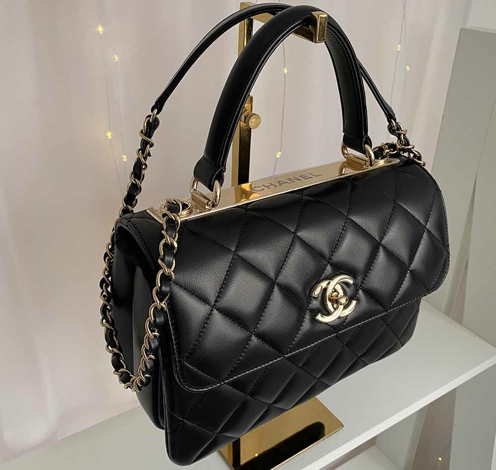 Túi Chanel Onyx Pearls Flap Bag da calfskin trắng 17cm siêu cấp